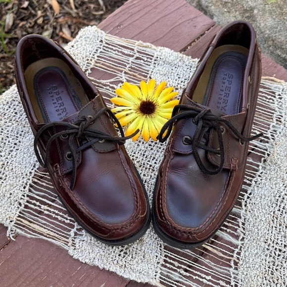 Sperry Other - 🚤 SPERRY TOP-SIDER; Men’s Dk. Brown Leather Classic Boat Loafers in Sz. 9 - NICE
